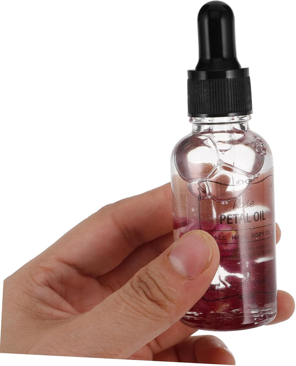 Pure Rose Essential Oil Body Skin Care Face Hair Moisturizer Natural Massage Oil for Dry Skin for Face Hair Relaxation